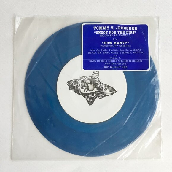 Tommy V Deeskee Shoot for Dirt How Many Hip Hop 7" Vinyl Record - Picture 1 of 10